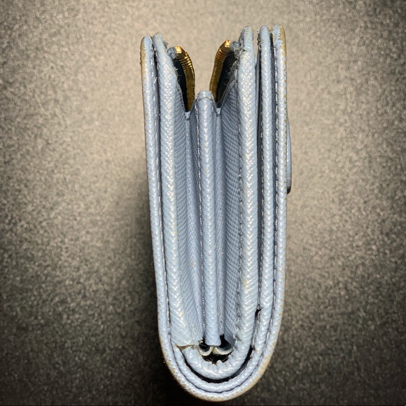 Authentic Light Blue Prada Wallet - Picture 13 of 14